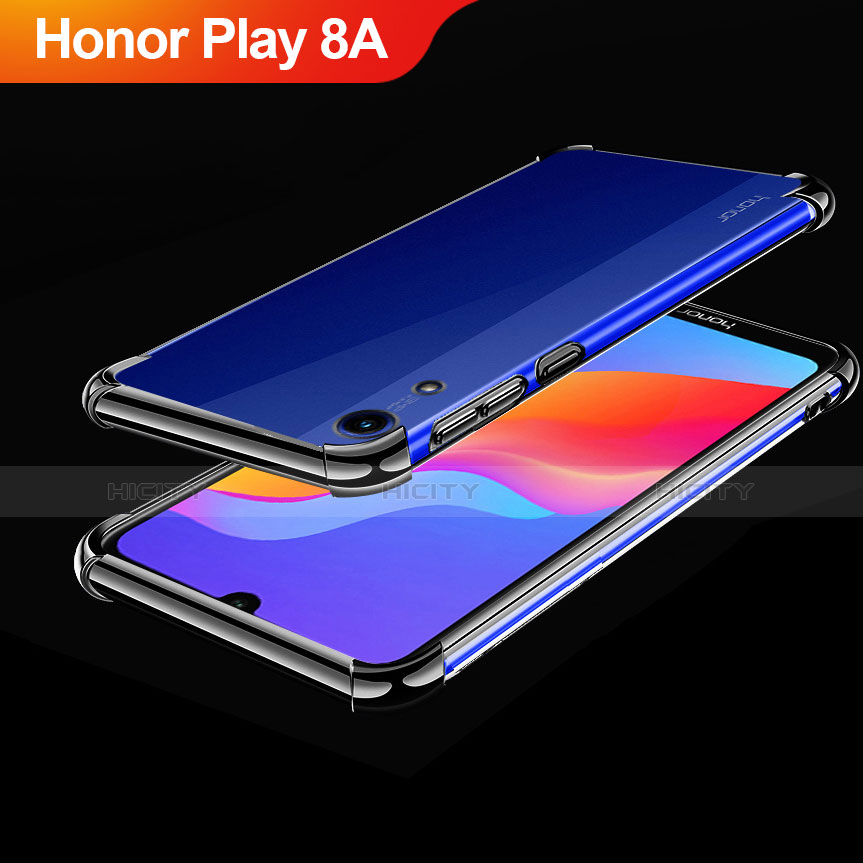 Coque Ultra Fine TPU Souple Housse Etui Transparente H01 pour Huawei Honor Play 8A Noir Plus