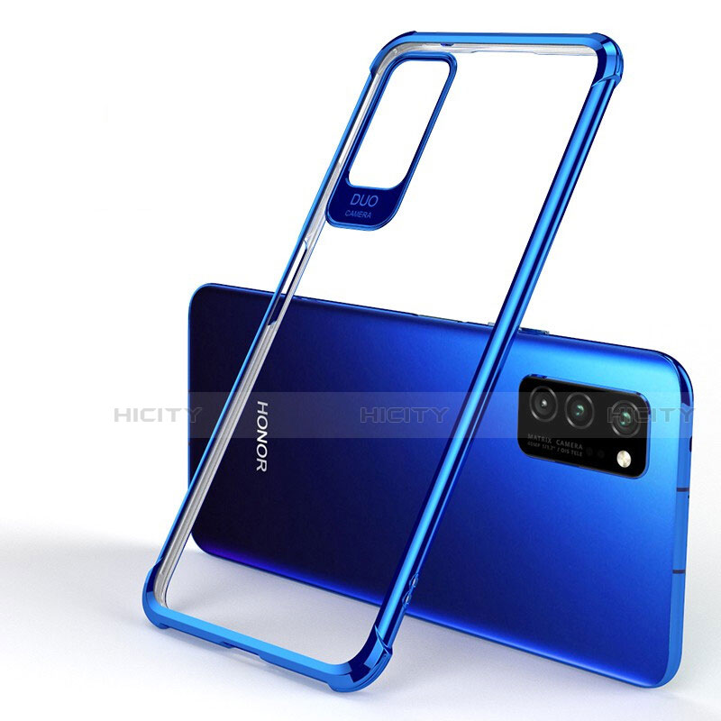 Coque Ultra Fine TPU Souple Housse Etui Transparente H01 pour Huawei Honor V30 Pro 5G Bleu Plus