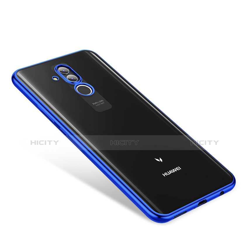 Coque Ultra Fine TPU Souple Housse Etui Transparente H01 pour Huawei Mate 20 Lite Bleu Plus