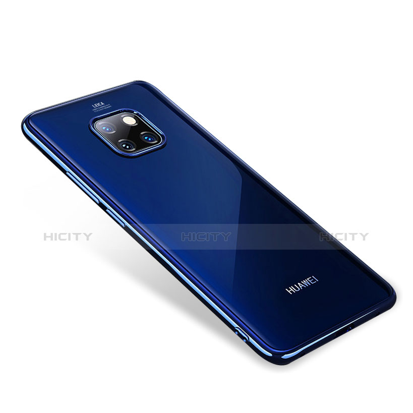 Coque Ultra Fine TPU Souple Housse Etui Transparente H01 pour Huawei Mate 20 Pro Bleu Plus