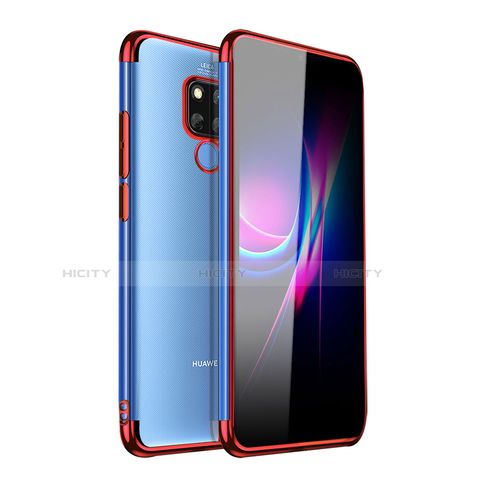 Coque Ultra Fine TPU Souple Housse Etui Transparente H01 pour Huawei Mate 20 X 5G Rouge Plus