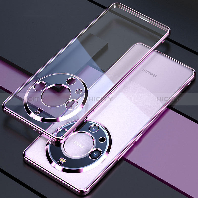 Coque Ultra Fine TPU Souple Housse Etui Transparente H01 pour Huawei Mate 60 Pro+ Plus Violet Plus