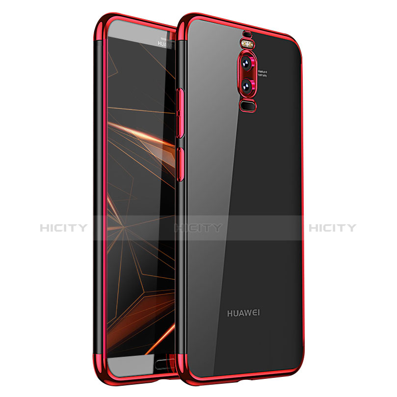 Coque Ultra Fine TPU Souple Housse Etui Transparente H01 pour Huawei Mate 9 Pro Rouge Plus