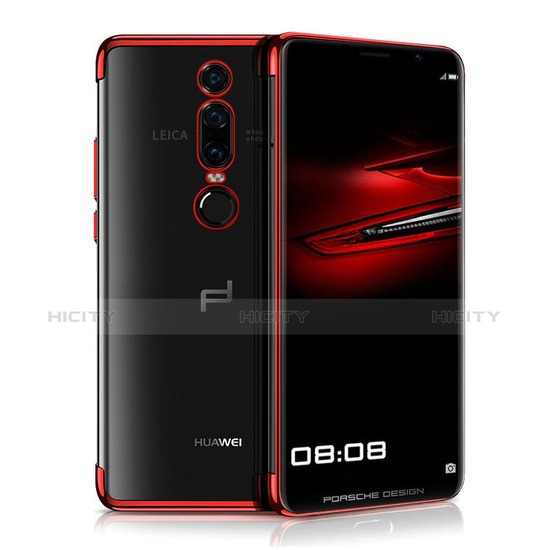 Coque Ultra Fine TPU Souple Housse Etui Transparente H01 pour Huawei Mate RS Rouge Plus