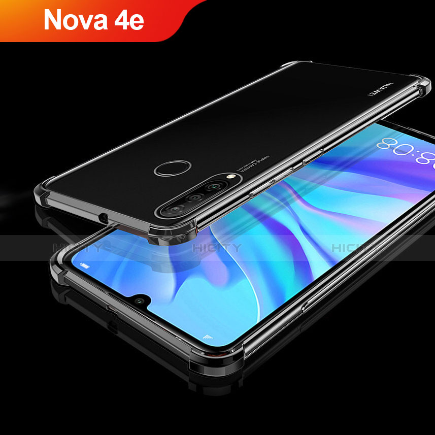 Coque Ultra Fine TPU Souple Housse Etui Transparente H01 pour Huawei Nova 4e Noir Plus