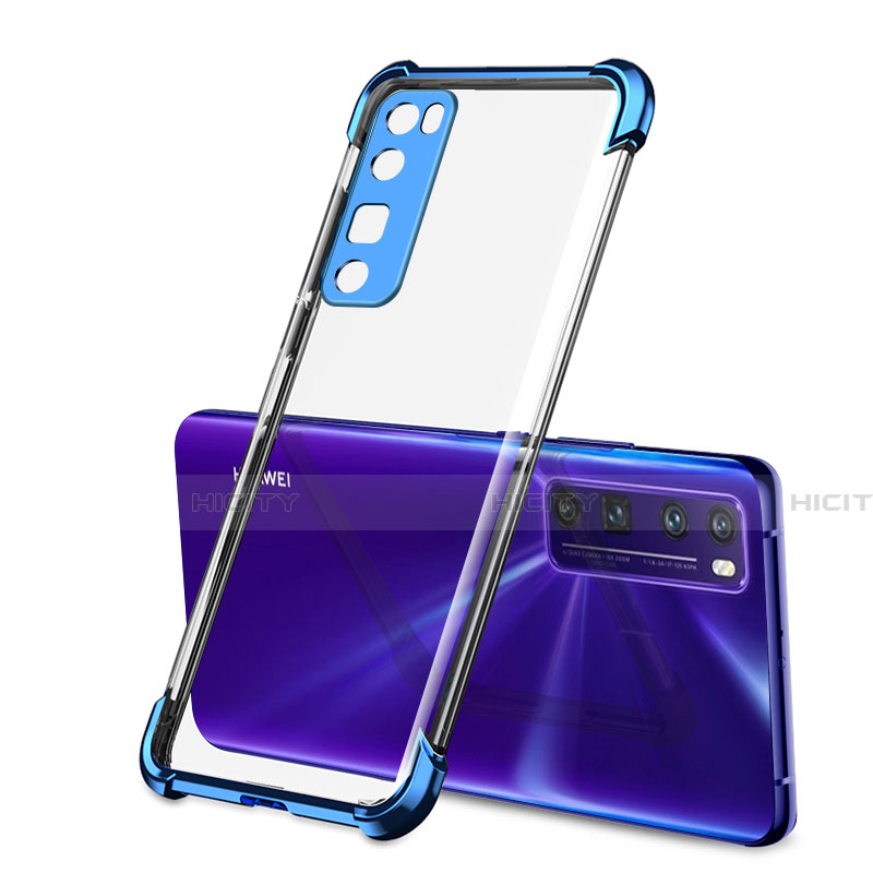 Coque Ultra Fine TPU Souple Housse Etui Transparente H01 pour Huawei Nova 7 Pro 5G Bleu Plus