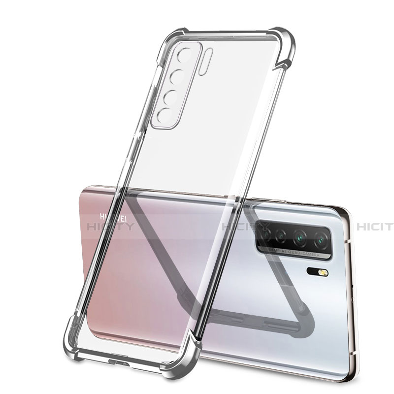 Coque Ultra Fine TPU Souple Housse Etui Transparente H01 pour Huawei Nova 7 SE 5G Argent Plus