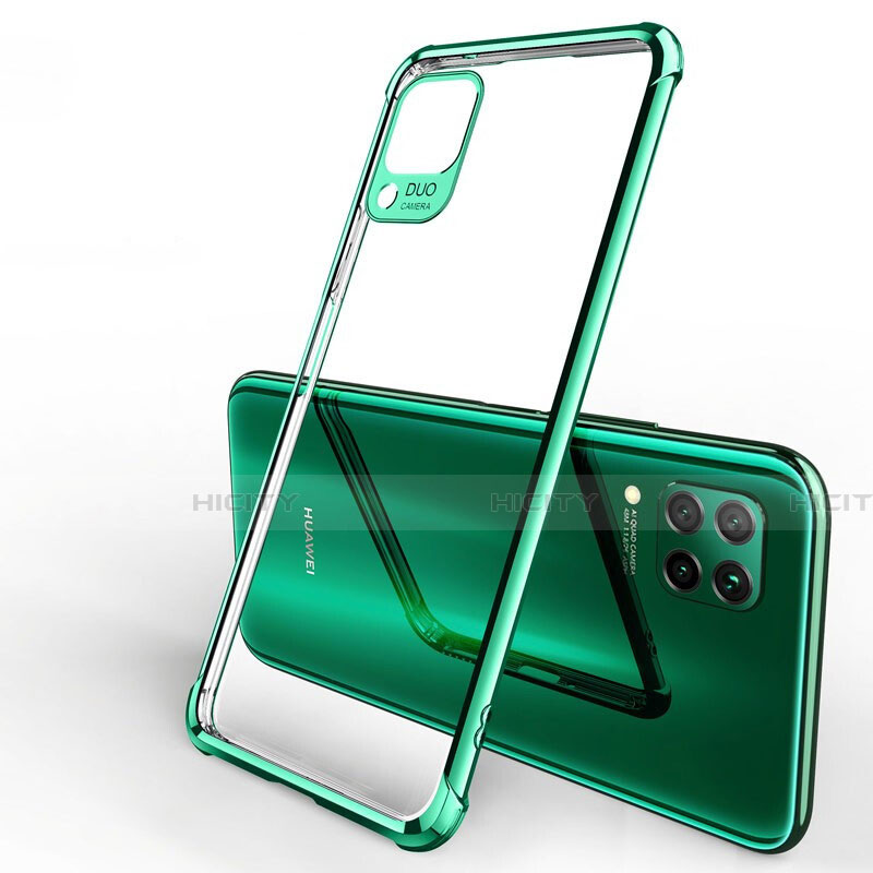 Coque Ultra Fine TPU Souple Housse Etui Transparente H01 pour Huawei Nova 7i Vert Plus