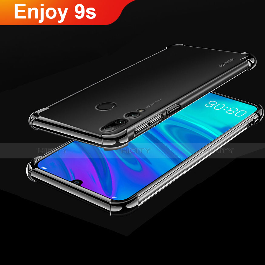 Coque Ultra Fine TPU Souple Housse Etui Transparente H01 pour Huawei P Smart+ Plus (2019) Noir Plus