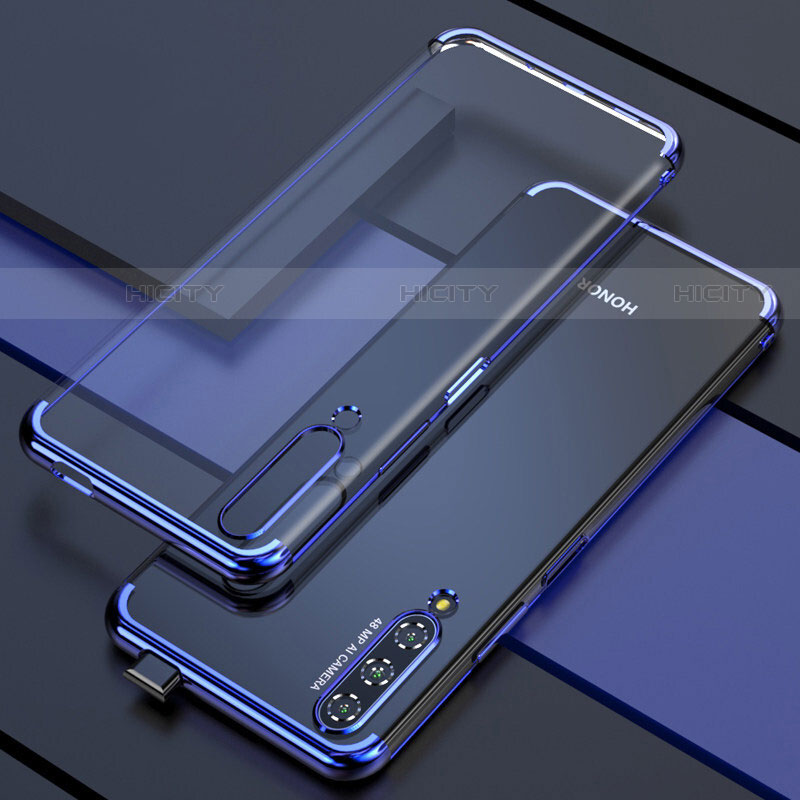 Coque Ultra Fine TPU Souple Housse Etui Transparente H01 pour Huawei P Smart Pro (2019) Bleu Plus