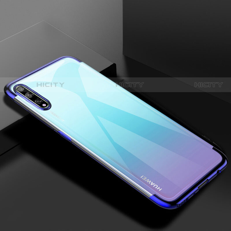 Coque Ultra Fine TPU Souple Housse Etui Transparente H01 pour Huawei P smart S Bleu Plus