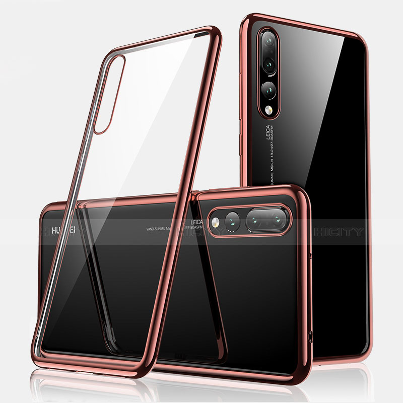 Coque Ultra Fine TPU Souple Housse Etui Transparente H01 pour Huawei P20 Pro Or Rose Plus