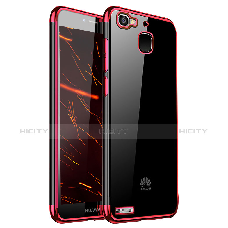 Coque Ultra Fine TPU Souple Housse Etui Transparente H01 pour Huawei P8 Lite Smart Rouge Plus