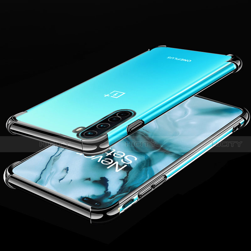 Coque Ultra Fine TPU Souple Housse Etui Transparente H01 pour OnePlus Nord Noir Plus