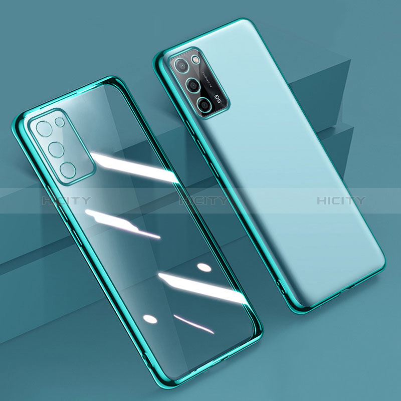 Coque Ultra Fine TPU Souple Housse Etui Transparente H01 pour Oppo A56 5G Vert Plus