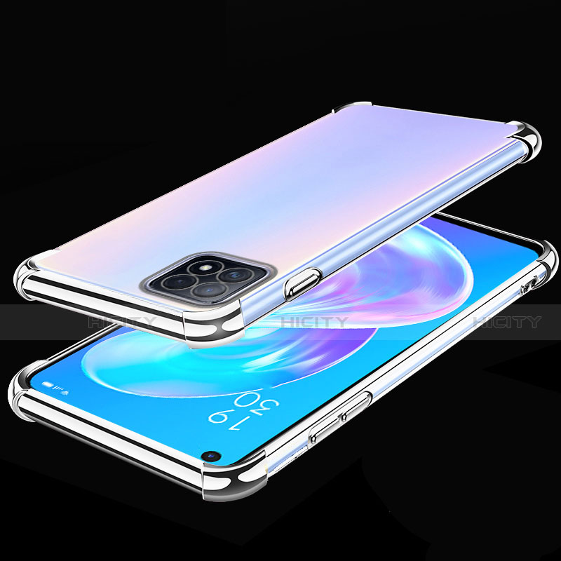 Coque Ultra Fine TPU Souple Housse Etui Transparente H01 pour Oppo A72 5G Argent Plus