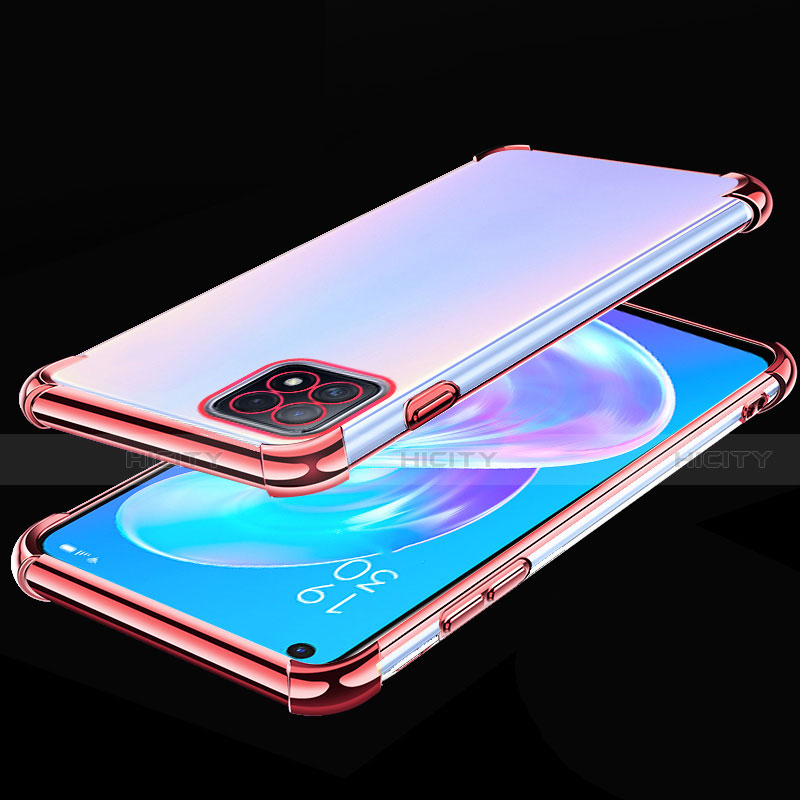 Coque Ultra Fine TPU Souple Housse Etui Transparente H01 pour Oppo A72 5G Or Rose Plus