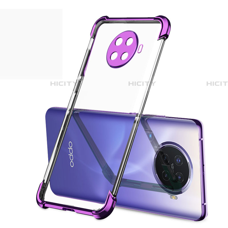 Coque Ultra Fine TPU Souple Housse Etui Transparente H01 pour Oppo Ace2 Violet Plus