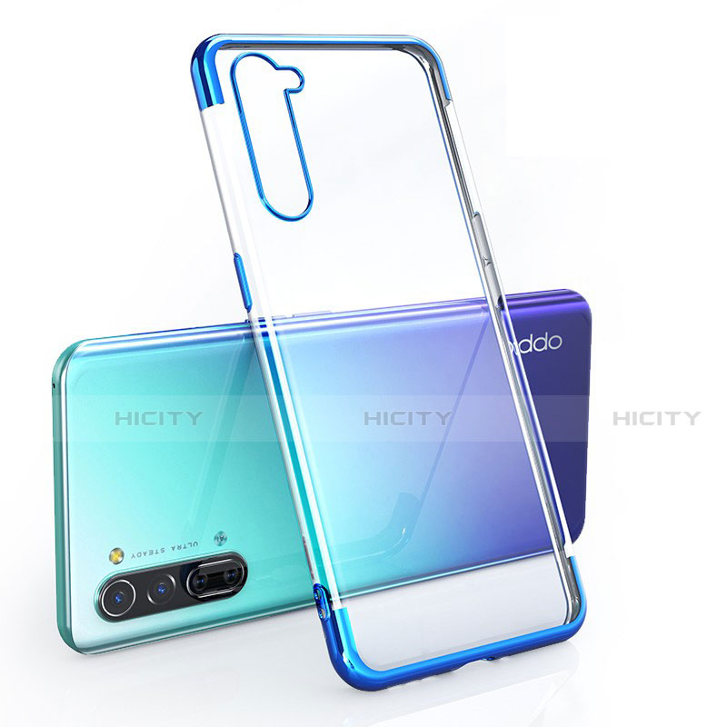 Coque Ultra Fine TPU Souple Housse Etui Transparente H01 pour Oppo F15 Bleu Plus