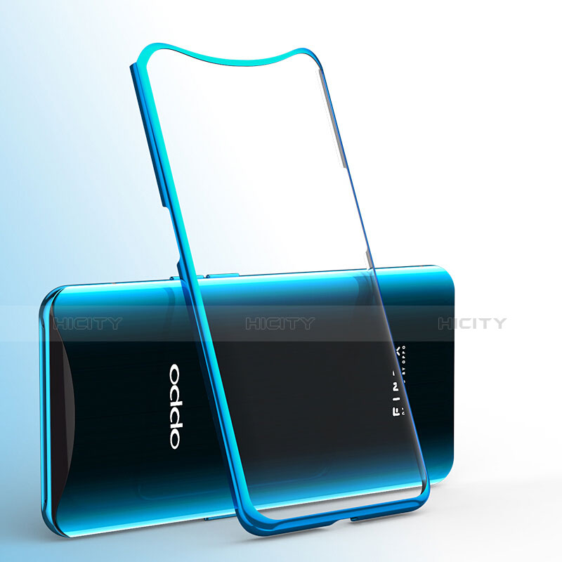 Coque Ultra Fine TPU Souple Housse Etui Transparente H01 pour Oppo Find X Super Flash Edition Bleu Plus