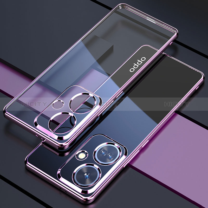 Coque Ultra Fine TPU Souple Housse Etui Transparente H01 pour Oppo K11 5G Violet Plus