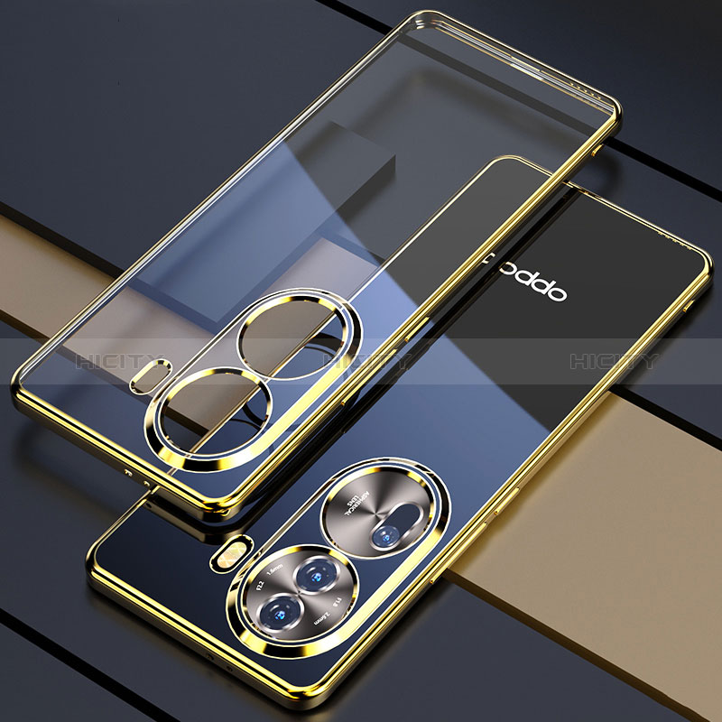 Coque Ultra Fine TPU Souple Housse Etui Transparente H01 pour Oppo Reno11 Pro 5G Or Plus