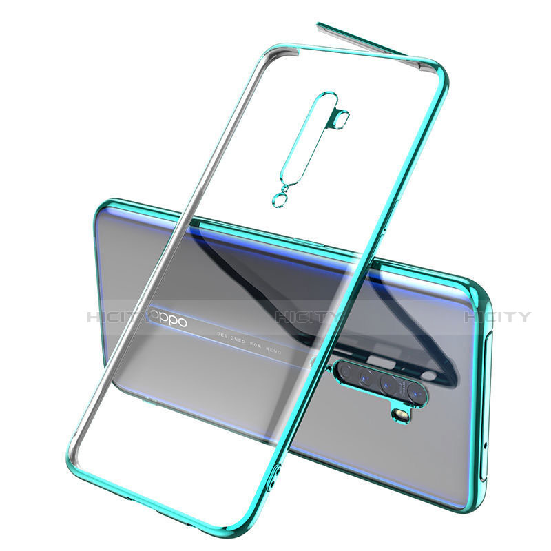 Coque Ultra Fine TPU Souple Housse Etui Transparente H01 pour Oppo Reno2 Vert Plus