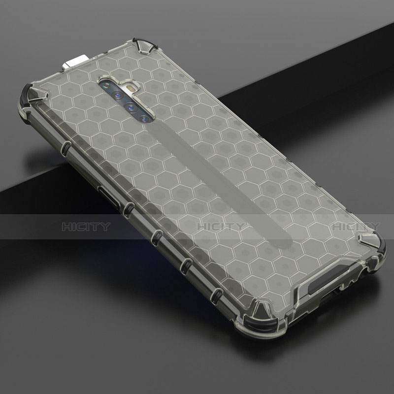 Coque Ultra Fine TPU Souple Housse Etui Transparente H01 pour Oppo Reno2 Z Gris Plus