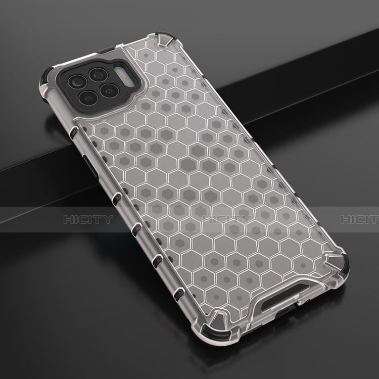 Coque Ultra Fine TPU Souple Housse Etui Transparente H01 pour Oppo Reno4 F Blanc Plus