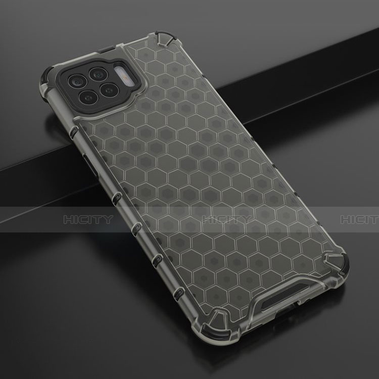 Coque Ultra Fine TPU Souple Housse Etui Transparente H01 pour Oppo Reno4 F Noir Plus