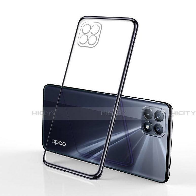 Coque Ultra Fine TPU Souple Housse Etui Transparente H01 pour Oppo Reno4 SE 5G Noir Plus