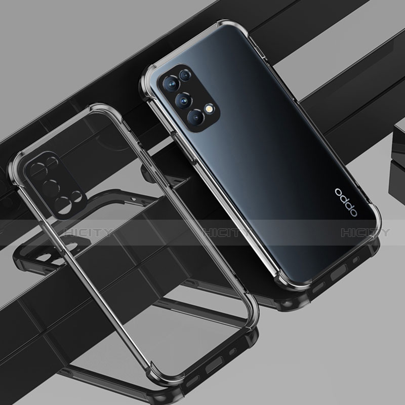 Coque Ultra Fine TPU Souple Housse Etui Transparente H01 pour Oppo Reno5 Pro 5G Noir Plus