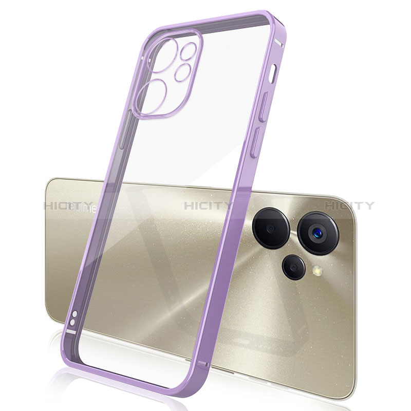 Coque Ultra Fine TPU Souple Housse Etui Transparente H01 pour Realme 10T 5G Violet Plus