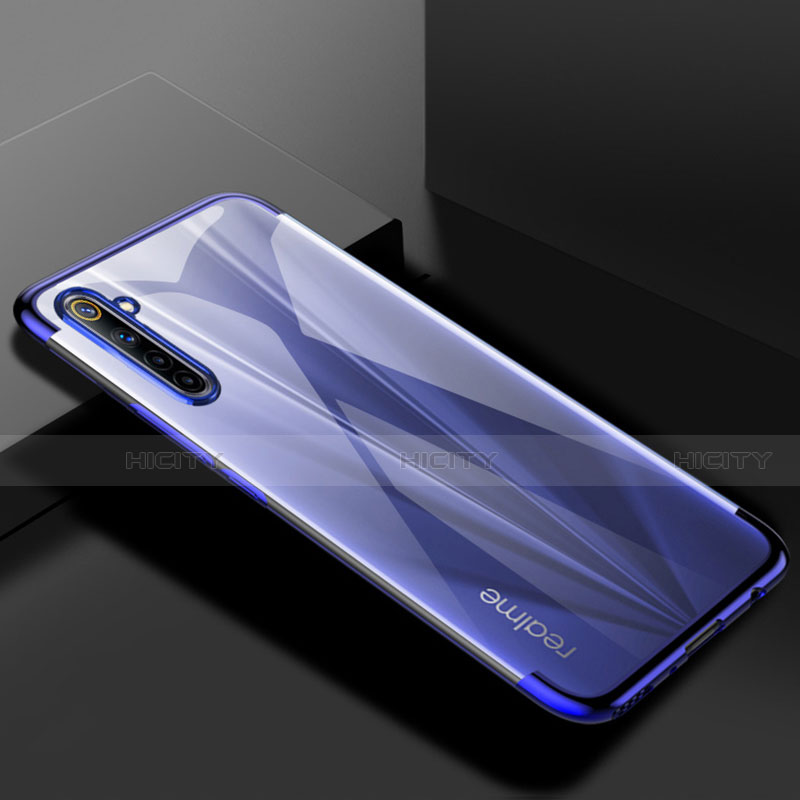 Coque Ultra Fine TPU Souple Housse Etui Transparente H01 pour Realme 6 Bleu Plus