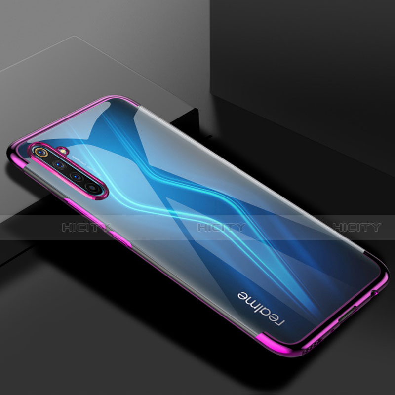 Coque Ultra Fine TPU Souple Housse Etui Transparente H01 pour Realme 6 Pro Violet Plus