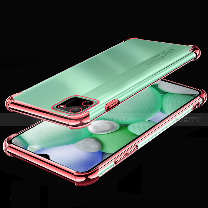 Coque Ultra Fine TPU Souple Housse Etui Transparente H01 pour Realme C11 Or Rose Plus