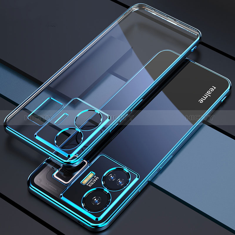 Coque Ultra Fine TPU Souple Housse Etui Transparente H01 pour Realme GT Neo5 240W 5G Bleu Plus