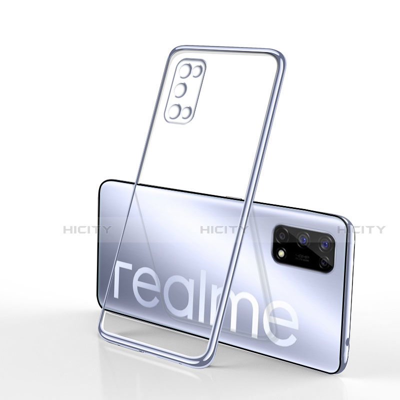 Coque Ultra Fine TPU Souple Housse Etui Transparente H01 pour Realme Q2 5G Argent Plus