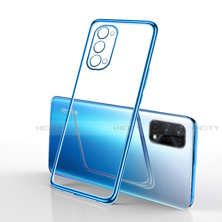 Coque Ultra Fine TPU Souple Housse Etui Transparente H01 pour Realme V15 5G Bleu Plus