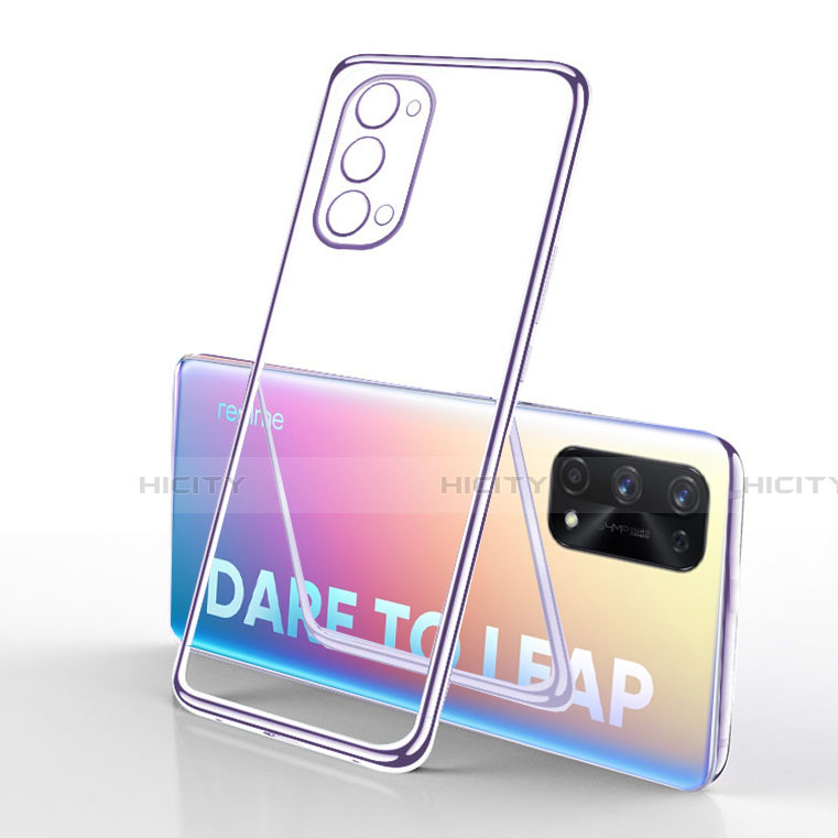 Coque Ultra Fine TPU Souple Housse Etui Transparente H01 pour Realme X7 Pro 5G Violet Clair Plus