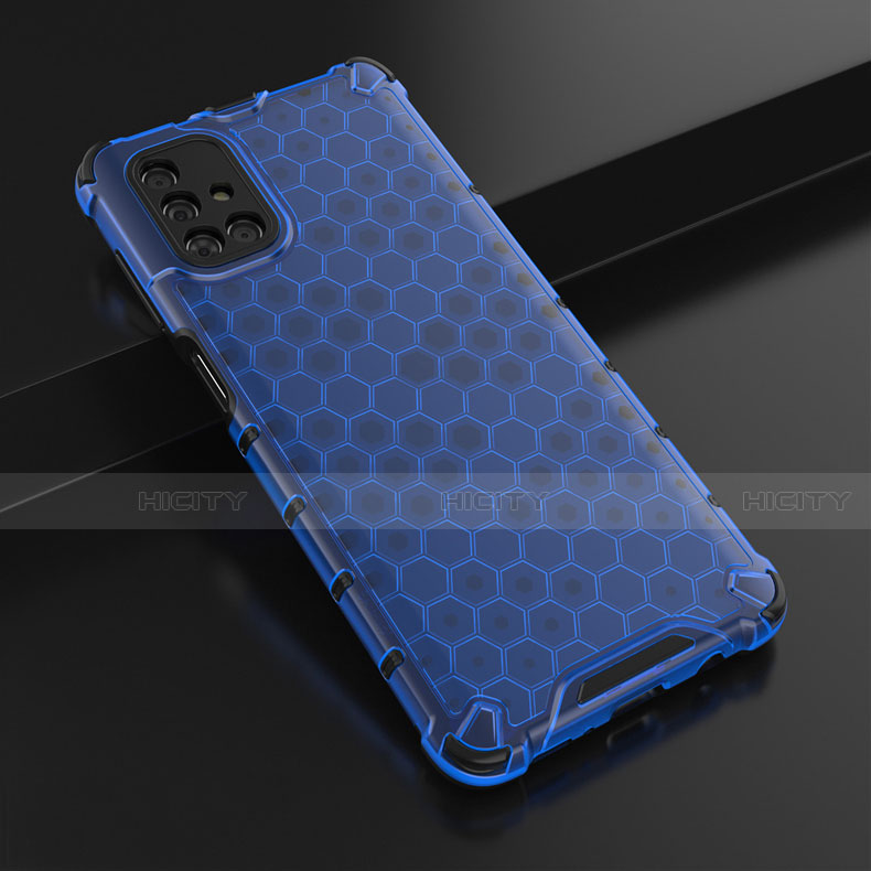 Coque Ultra Fine TPU Souple Housse Etui Transparente H01 pour Samsung Galaxy M51 Bleu Plus