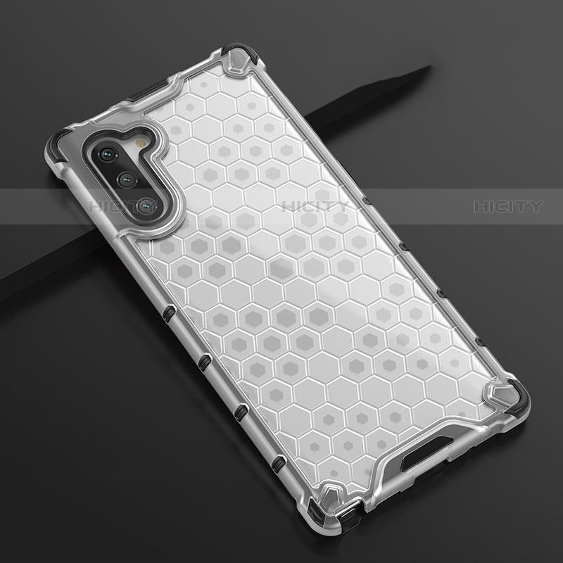 Coque Ultra Fine TPU Souple Housse Etui Transparente H01 pour Samsung Galaxy Note 10 Blanc Plus