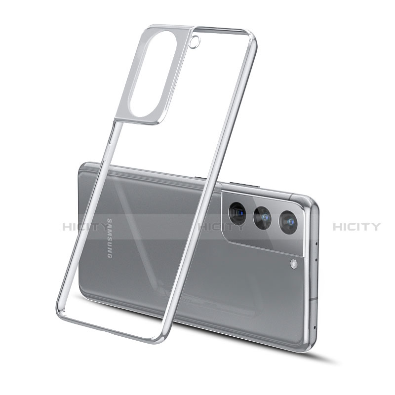 Coque Ultra Fine TPU Souple Housse Etui Transparente H01 pour Samsung Galaxy S21 5G Argent Plus