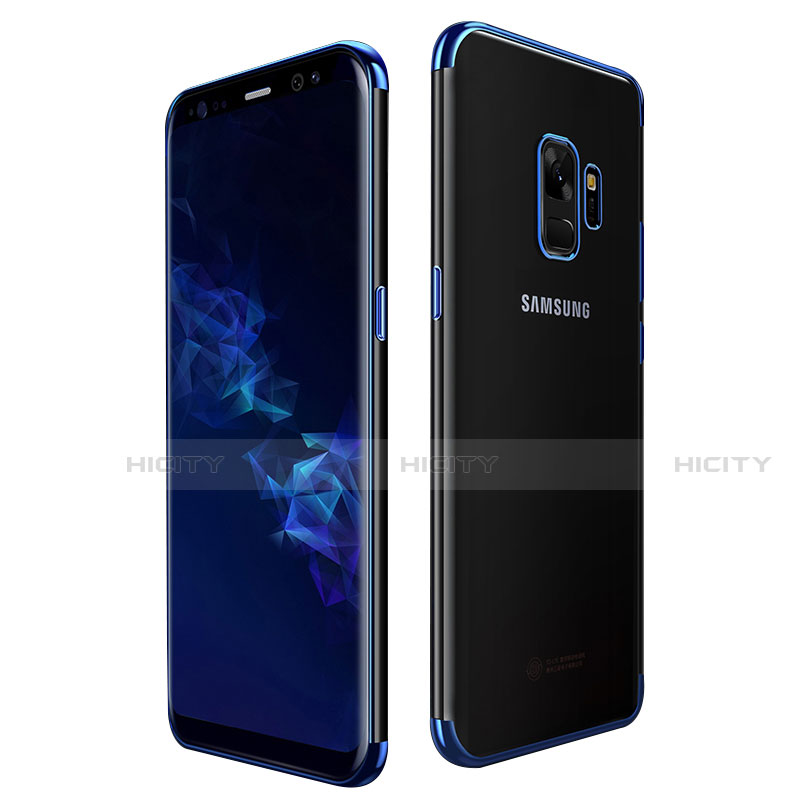 Coque Ultra Fine TPU Souple Housse Etui Transparente H01 pour Samsung Galaxy S9 Bleu Plus