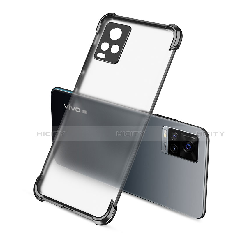 Coque Ultra Fine TPU Souple Housse Etui Transparente H01 pour Vivo V20 Pro 5G Noir Plus