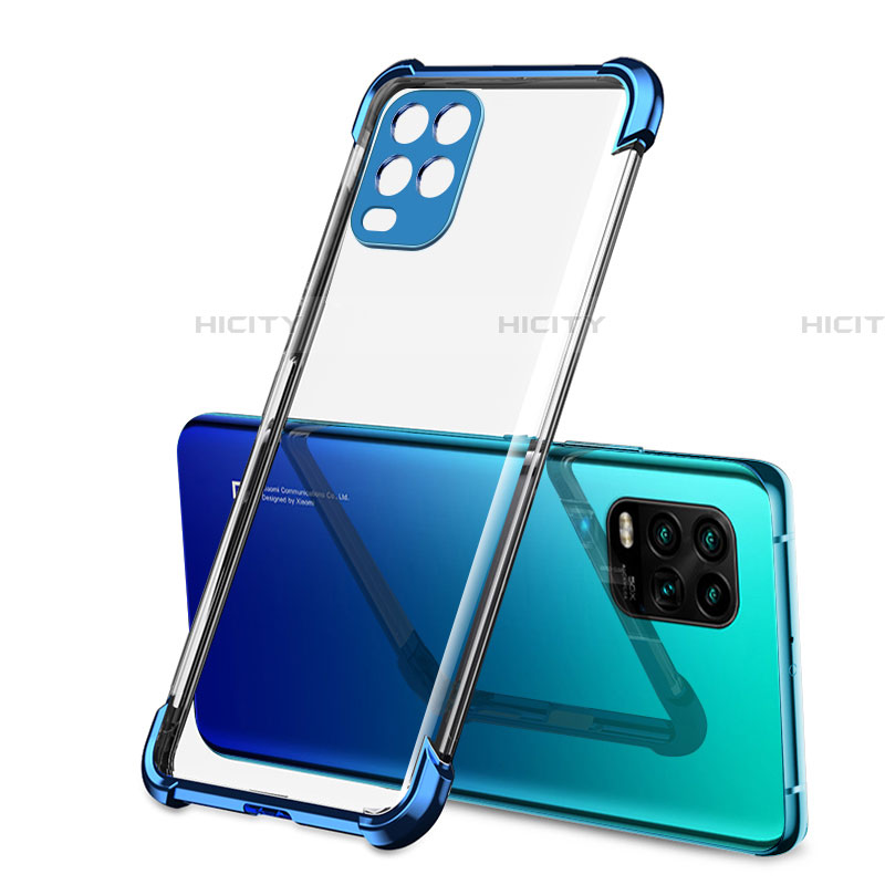 Coque Ultra Fine TPU Souple Housse Etui Transparente H01 pour Xiaomi Mi 10 Lite Bleu Plus
