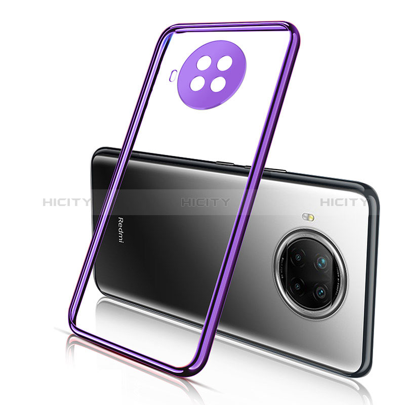 Coque Ultra Fine TPU Souple Housse Etui Transparente H01 pour Xiaomi Mi 10i 5G Violet Plus