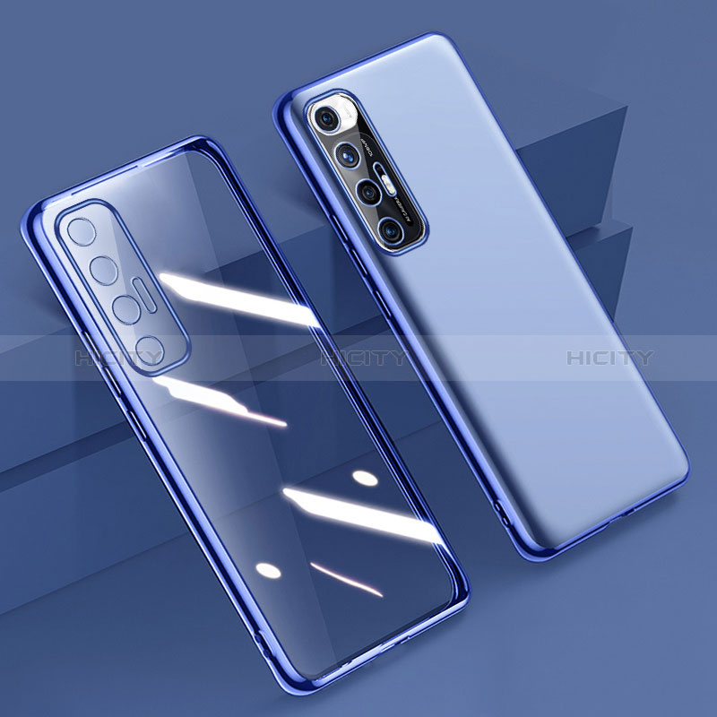 Coque Ultra Fine TPU Souple Housse Etui Transparente H01 pour Xiaomi Mi 10S 5G Bleu Plus