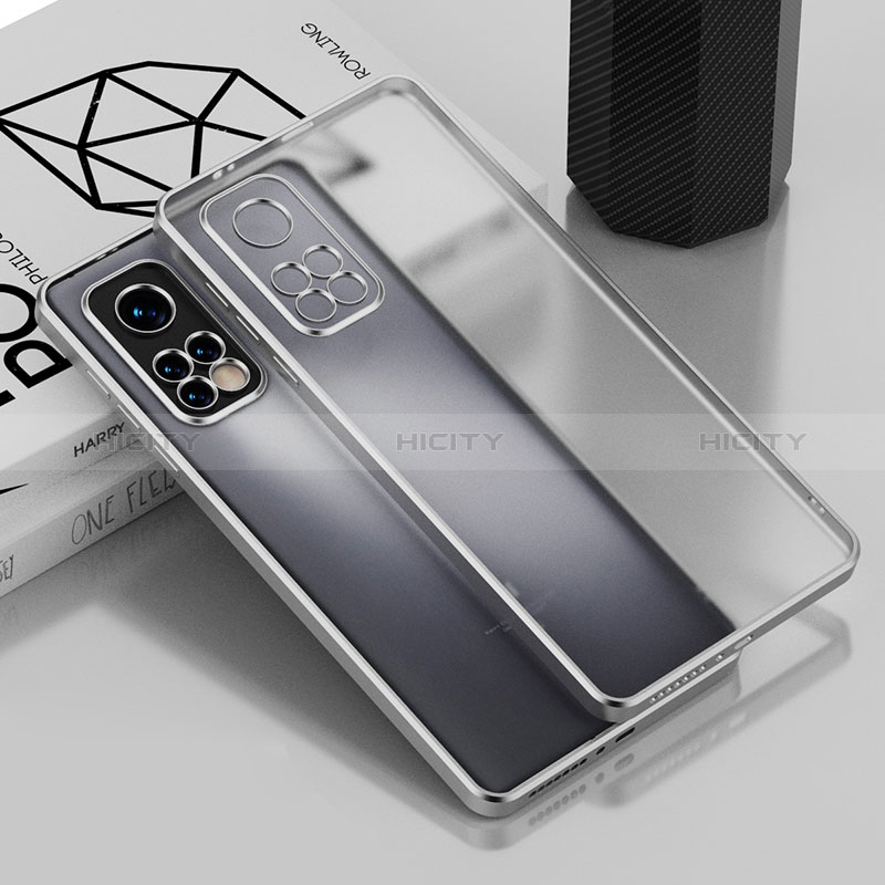 Coque Ultra Fine TPU Souple Housse Etui Transparente H01 pour Xiaomi Mi 10T 5G Argent Plus