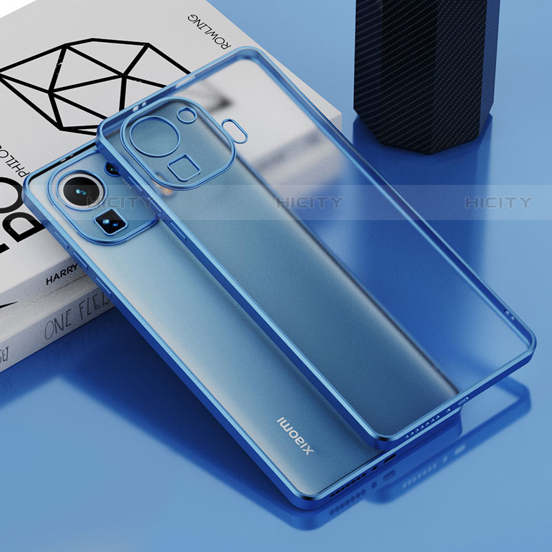 Coque Ultra Fine TPU Souple Housse Etui Transparente H01 pour Xiaomi Mi 11 Pro 5G Bleu Plus